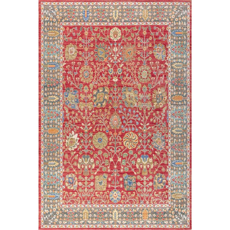 India Flower and Vine Area Rug - JONATHAN Y, 2 of 11
