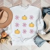 Simply Sage Market Women's Graphic Sweatshirt Pumpkin and Flowers - 3 of 4