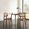 Art Leon Genuine Leather Dining Chairs with Cane Back, Set of 2 - 3 of 4
