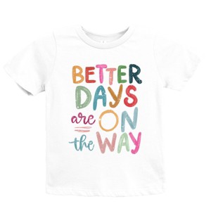 The Juniper Shop Better Days Are On The Way Youth Short Sleeve Tee - XL - White - 1 of 4