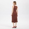 Women's Draped Sheath Midi Bodycon Dress - A New Day™ - 2 of 3