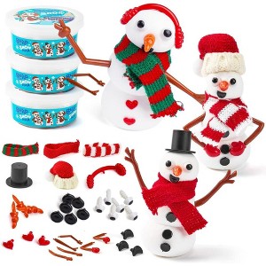 Joyfy 3 Pack Christmas DIY Snowman Craft Kit,  Christmas Party Favor School Funny Toy, Xmas Gift for Kids  Arts and Craft Activities - 1 of 4