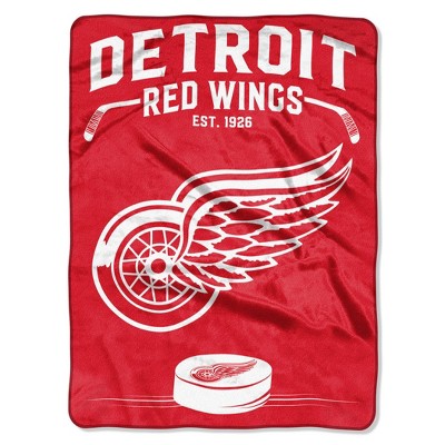 NHL Detroit Red Wings Inspired Raschel Throw Blanket