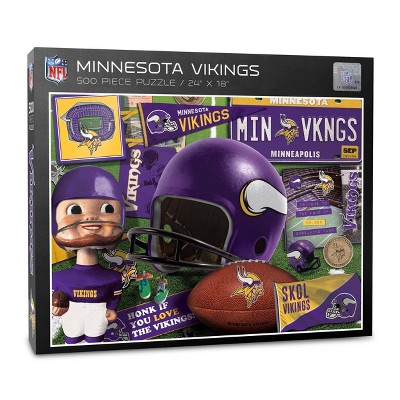 NFL Minnesota Vikings 500pc Retro Series Puzzle