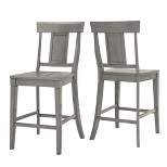 Set of 2 24" South Hill Panelled Back Counter Chair - Inspire Q