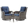 UPTIOT Wicker Outdoor Rocking Chair - 3 of 4