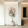 5 Ft Tall Faux Blooming Tree, Artificial Bougainvillea Tree, with Flowers and Leaves, for Indoor Outdoor Home Office Decor - 4 of 4