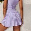 Anna-Kaci Active Women's High Waist Pleated Skort with Built-In Shorts and Asymmetrical Wrap Design - 3 of 4