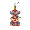 Kurt Adler Pre-lit Hanging Glass Ornament, Warm White LED's, USB-Powered Carousel - 3 of 4