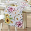 Sunflower and Daisies Allover Table Runner - Multicolor - 13x36 - Elrene Home Fashions - 2 of 4