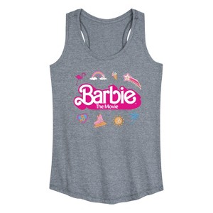 Women's - Barbie - Movie Logo Icons Graphic Racerback Tank - 1 of 4
