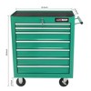 VYNXARIA 7-Drawer Multifunctional Tool Cart on Wheels,Versatile Storage Solution for Garage & Workshop,Green - 3 of 4