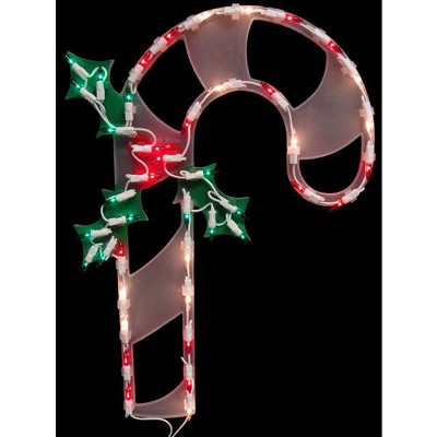 Photo 1 of Impact Innovations 18" Lighted Candy Cane Christmas Window Silhouette Decoration