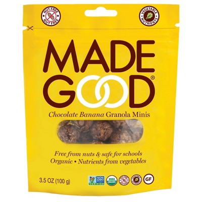 MadeGood Chocolate Banana Mini Granola Bars - 3.5oz