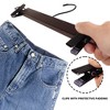 BP4U 14.2" Premium Wooden Adjustable Pants Hangers, Solid Wood Skirt & Trouser Hangers with 360° Swivel Hook, Wrinkle-Free Design - 4 of 4