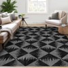 Area Rugs Living Room Modern Geometric Carpet Non-Slip Low Pile Machine Washable Accent Rug - 2 of 4