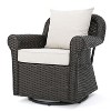 GDFStudio Admiral Outdoor Wicker Swivel Rocking Chair with Cushions - 2 of 4