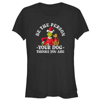 Juniors Womens Dr. Seuss The Grinch Christmas Be the Person T-Shirt