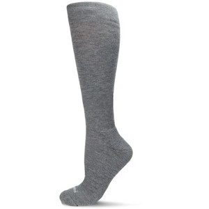 Memoi Unisex Solid Merino Cushion Sole Knee High Wool Blend 15-20mmHg Graduated Compression Socks - 1 of 4