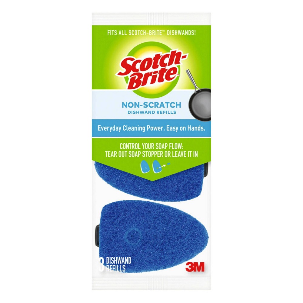 Scotch-Brite Non-Scratch Dishwand Refill (3 pack of 3 Count)