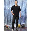 Lars Amadeus Men's Metallic Slim Fit Night Club Disco Shiny Faux Leather Pants - 2 of 4