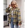Womens Lightweight Plaid Shirts Button Down Shirts Tartan Shirts Pattern Loose Fit Thin Outwear Cowgirl Tops Country Concerts Outfits - 4 of 4
