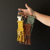 Set of 4 Macrame Mini Wall Hangings Cotton & Wood by Foreside Home & Garden - 2 of 4