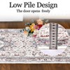 Vintage Oriental Distressed Area Rug Washable Rugs for Bedroom Soft Touch Stain Resistant Throw Carpet Low Pile Floor Cover with Non-Slip Backing - 4 of 4
