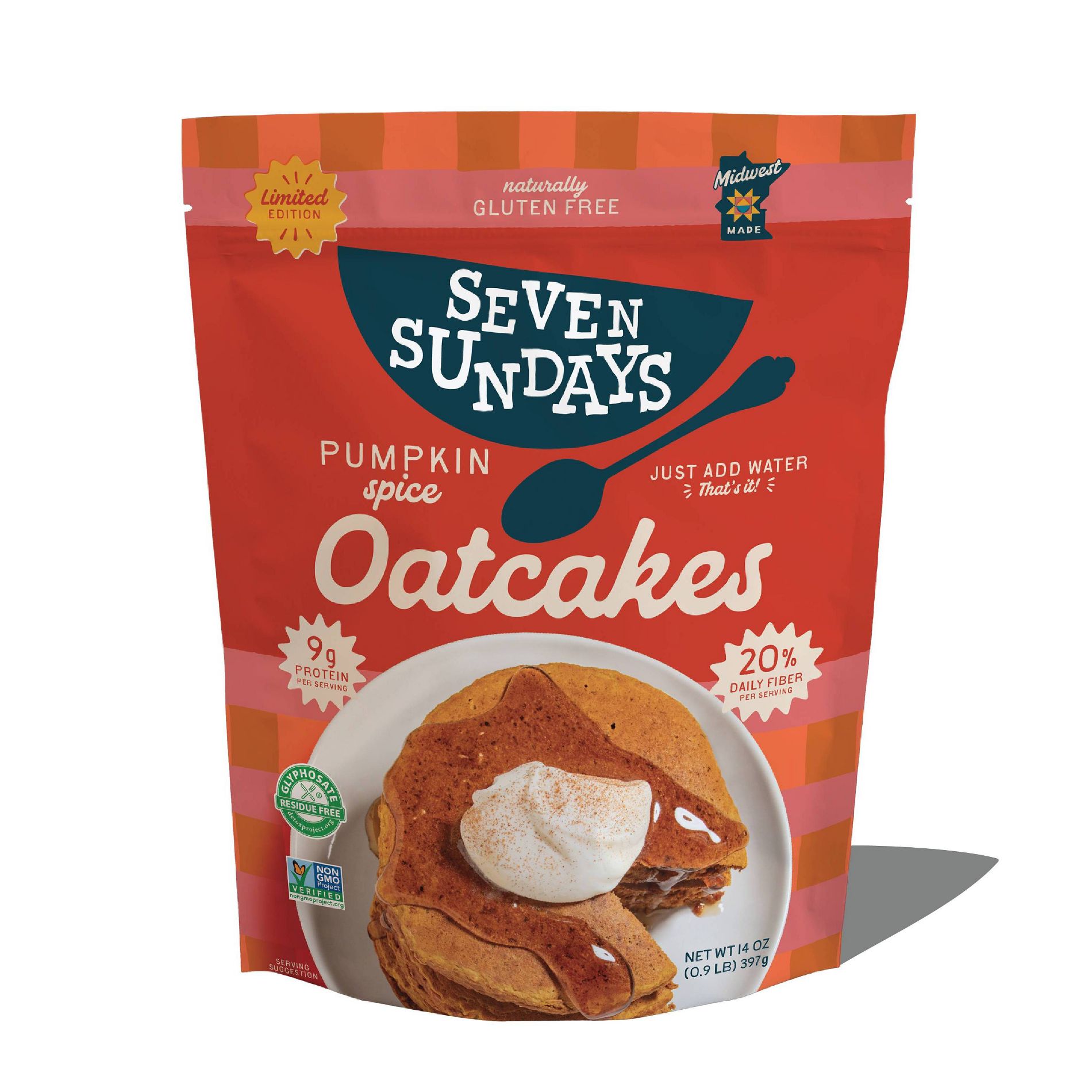 Seven Sundays Pumpkin Oatcakes Mix - 14oz