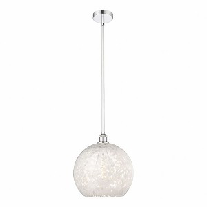 White Mouchette - 1 Light Stem Hung Pendant In Modern Style-16.13 Inches Tall and 13.75 Inches Wide - 1 of 1