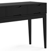 Solid Rubberwood Contemporary Mid-Century Console Table with 3 Drawers, Tapered Legs and Multipurpose Design - 4 of 4