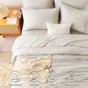 Queen Beige Seersucker Comforter Set, 7 - Piece Bed in a Bag with Sheets, Down Alternative Comforter, Pillowcases Shams for All Seasons - 2 of 4