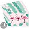 Big Dot of Happiness Pink Flamingo - Party Table Decorations - Tropical Summer Party Placemats - Set of 16 - 3 of 4
