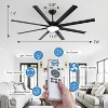 HUMHOLD 74 Inch Ceiling Fan with Light Remote, Smart LED Ceiling Fans, Modern Low Profile Dimmable Light Ceiling Fan - 2 of 4
