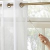 Emily Sheer Extra-Wide Voile Sliding Door Patio Curtain Panel - No. 918 - image 2 of 4