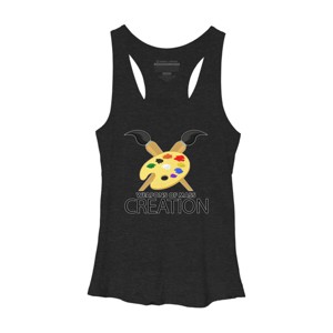 Women's Design By Humans Weapons of mass creation By Adamzworld Racerback Tank Top - 1 of 2