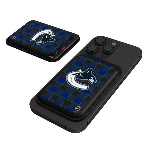 Keyscaper NHL Western Conference Teams Plaid Black Magnetic Credit Card Wallet - 1 of 3
