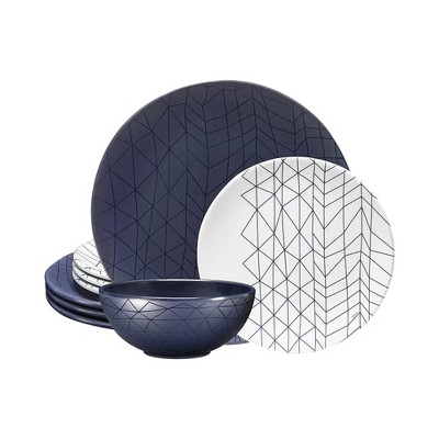 Nebula Vortex Durable Dishwasher-Safe Melamine Dinnerware Set