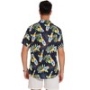 Men's Hawaiian Shirt Short Sleeve Linen Button Down Shirts Casual Floral Printed Beach Shirts with Pocket - 4 of 4