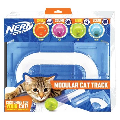NERF Modular Cat Track with Variety Ball Cat Toy - 4pk