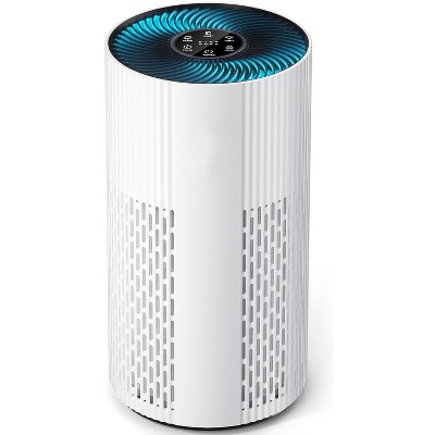 ECOSELF Air Purifiers for Home Large Room up to 1500 Sq Ft, HEPA Filter with 20dB Ultra-Quiet Sleep Mode, 360° Airflow for Pet Hair & Allergies