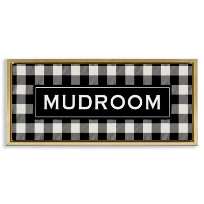 Stupell Industries Mudroom Classic New England Plaid, 25" x 11"