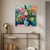 Art Remedy Vase of Bright Tropical Flowers Vase Paintings Framed - 2 of 4