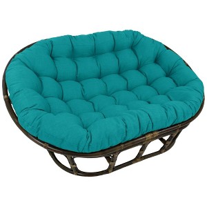 Blazing Needles, 65-inch by 48-inch Solid Outdoor Spun Polyester Double Papasan Cushion - 1 of 1