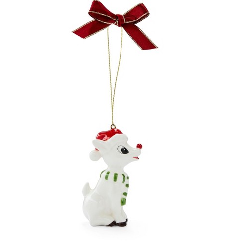 Spode Christmas Tree Rudolph with Hat & Scarf Ornament - image 1 of 4