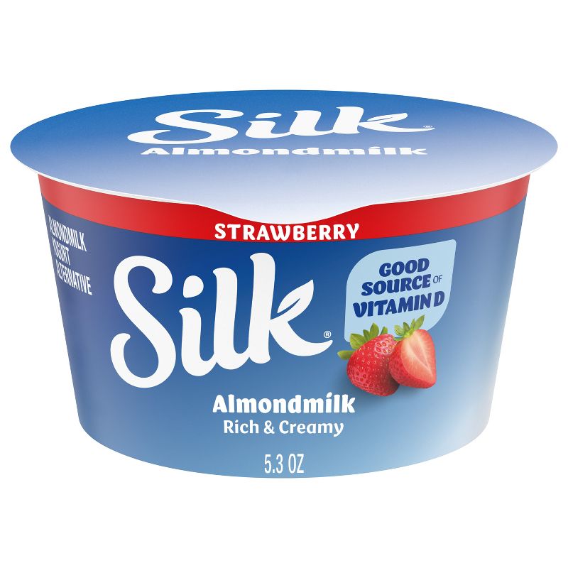 Silk Strawberry Almond Milk Yogurt Alternative - 5.3oz Cup, 1 of 11