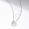 Pure Collection by Ross-Simons 0.10 ct. t.w. Diamond Interlocking-Circle Necklace in Sterling Silver Size 16 - 4 of 4