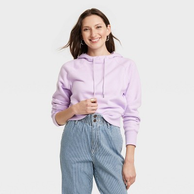 Women's Hoodie Sweatshirt - Universal Thread™ Lilac Purple L