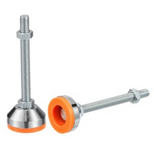 Unique Bargains Carbon Steel Non-Skid Adjustable Furniture Table Feet Leveling Feet 2 Pcs - 1 of 4
