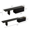 JVNOXK-(Expandable for 78.7- to 110-inch TVs) Modern TV Stand Entertainment Center with Storage Space Minimalist TV Stand for Living Room/Bedroom - 2 of 4